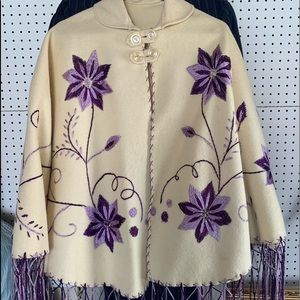 Stunning Vintage Handmade & Embroidered cape